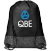 Andes Black Branded Non-Woven Drawstring Bag - Andes