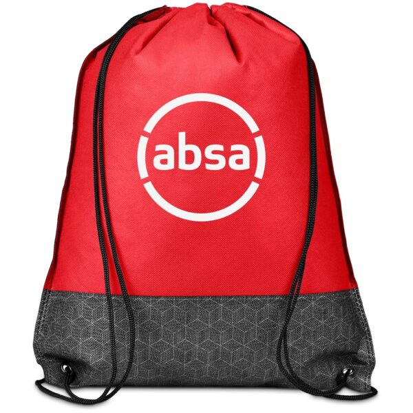 Andes Red Branded Non-Woven Drawstring Bag - Andes